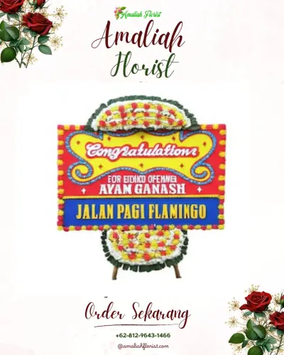 Bunga Papan Congratulation di Molas
